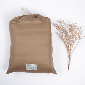 French Linen Baby Playmat - Chestnut