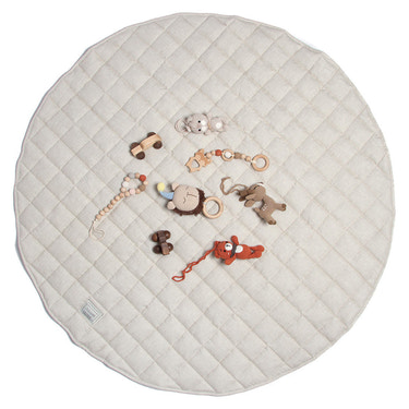 French Linen Baby Playmat - Natural
