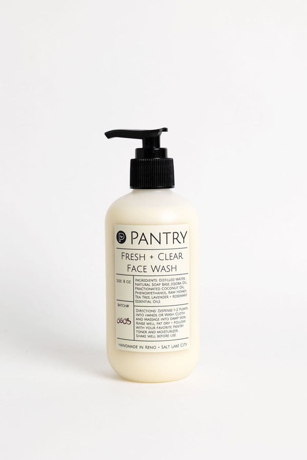 Fresh + Clear Face Wash | Honey + Jojoba Facial Cleanser