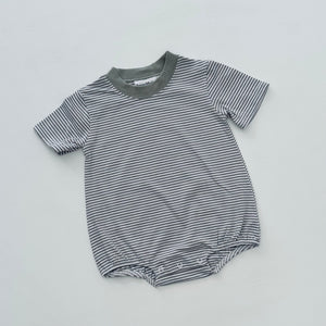 Knit Stripe Short Sleeve T-Shirt Bubble - PASTEL Colors