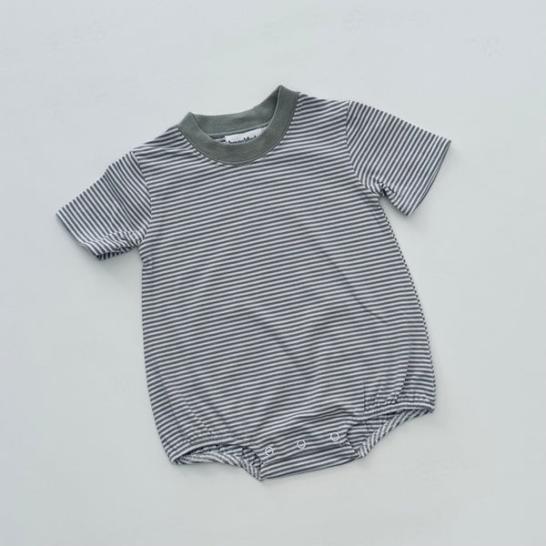 Knit Stripe Short Sleeve T-Shirt Bubble - PASTEL Colors