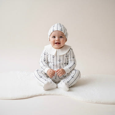 Nautical Anchor Romper Set
