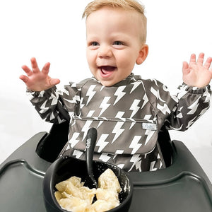 The Grayson Long Sleeve Bib - Lightning Bolts
