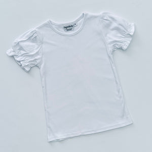 Girl Short Sleeve - White