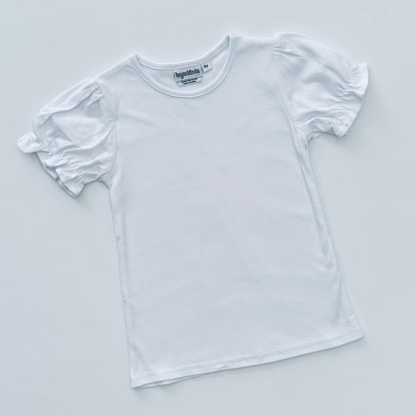 Girl Short Sleeve - White