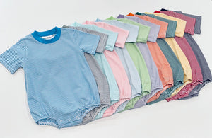 Knit Stripe Short Sleeve T-Shirt Bubble - PASTEL Colors