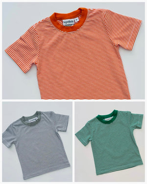 Knit Stripe Short Sleeve Shirt