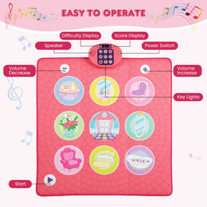 Fun Dance Mat for Kids Dance Pad Game Toy - Sturdy Build