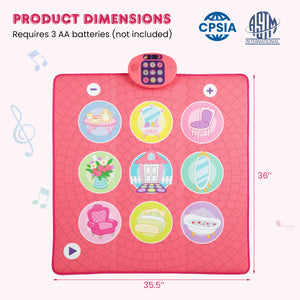 Fun Dance Mat for Kids Dance Pad Game Toy - Sturdy Build