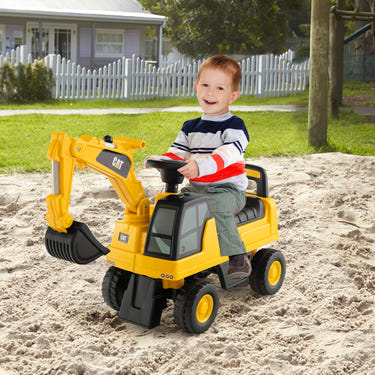 Licensed Caterpillar Kids Ride-On Digger - Educational