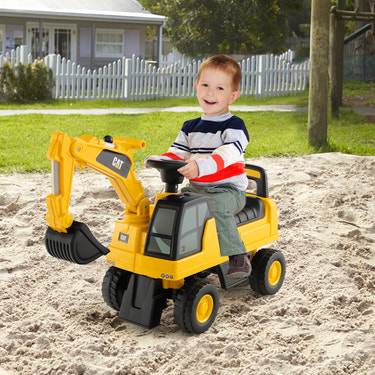 Licensed Caterpillar Kids Ride-On Digger - Educational