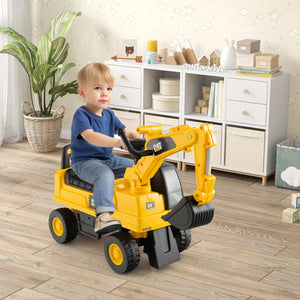 Licensed Caterpillar Kids Ride-On Digger - Educational