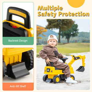 Licensed Caterpillar Kids Ride-On Digger - Educational