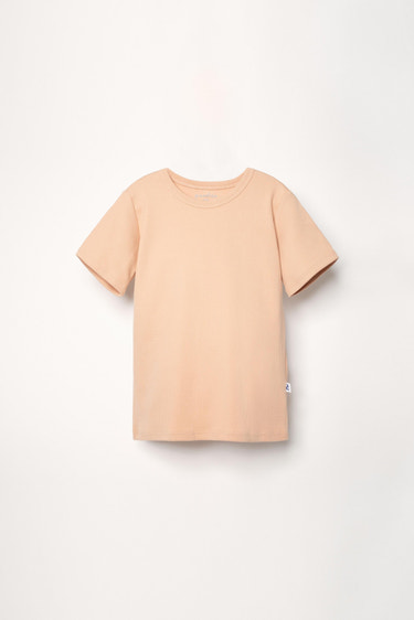 Organic Pima Cotton Kids Tee in pink, soft and comfortable for babies and toddlers. Perfect for everyday wear.