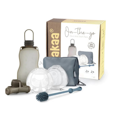 Haakaa On-the-go Save and Stash Pack - portable manual breast pump for convenient milk storage.