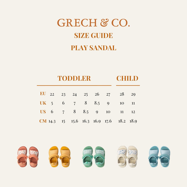 Baby Play Sandal in Fern Plaid, stylish footwear for little ones, shown from angle 10.