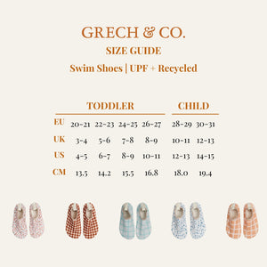"Sunset Meadow swim shoes for babies, angle 11 view, perfect for beach and pool fun."