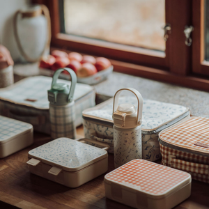 3 Compartment Leakproof Lunchbox in Scandi Floral design, perfect for kids' meals on the go.