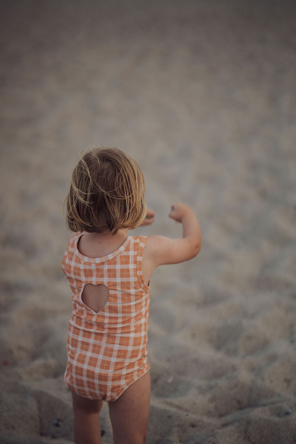 Sweetheart 1 Piece Swimsuit for babies, UPF protection, eco-friendly recycled material by Lille Cottage Club.