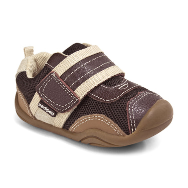 Adrian Originals® chocolate brown baby sneakers - stylish and comfortable footwear for little ones.