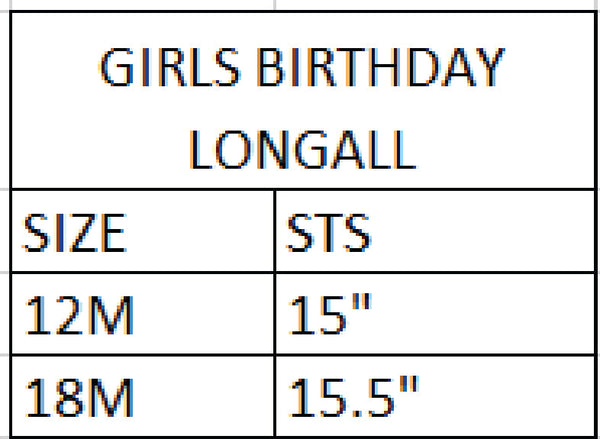 Girls Smocked First Birthday Longall