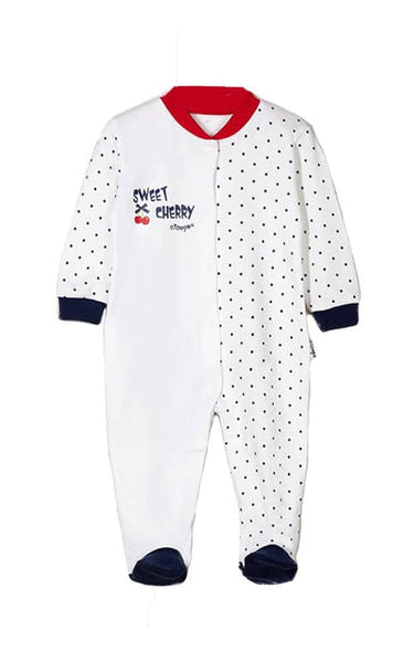 Girls Cherry Footed Bodysuit - Cute and comfy baby outfit for little ones. Perfect for everyday wear.