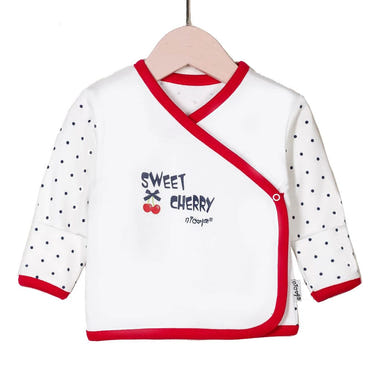 Girls Cherry Button Down Kimono Top - Stylish and comfortable shirt for little ones. Perfect for any occasion.