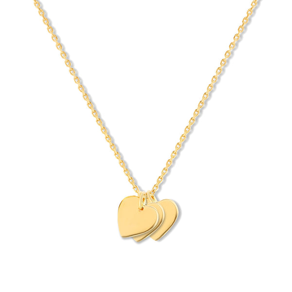 Mysha Personalized Eternal Initial Triple Heart Pendant