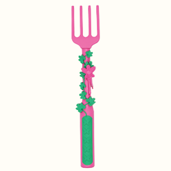 Set of 3 colorful baby utensils for toddlers, perfect for mealtime and developing self-feeding skills.