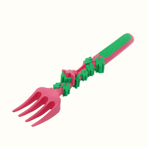 Set of 3 colorful baby utensils for toddlers, perfect for mealtime fun and learning.