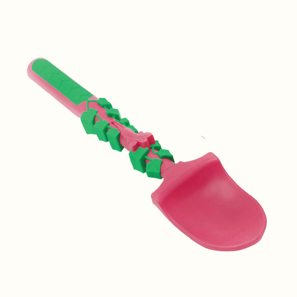 Set of 3 colorful baby utensils for toddlers, perfect for mealtime and encouraging self-feeding.