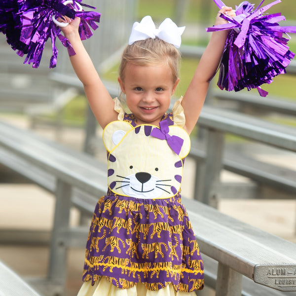 Gold & Purple Tiger Dress