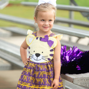 Gold & Purple Tiger Dress