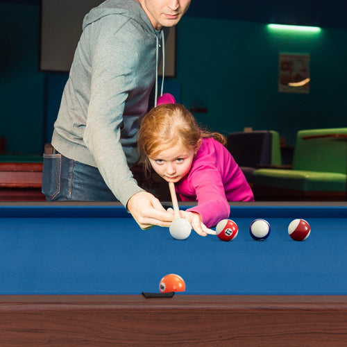 Pool Wooden Game Table with Full Set of Ballsfor Kids and Adults