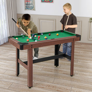 Pool Wooden Game Table with Full Set of Ballsfor Kids and Adults