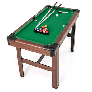 Pool Wooden Game Table with Full Set of Ballsfor Kids and Adults