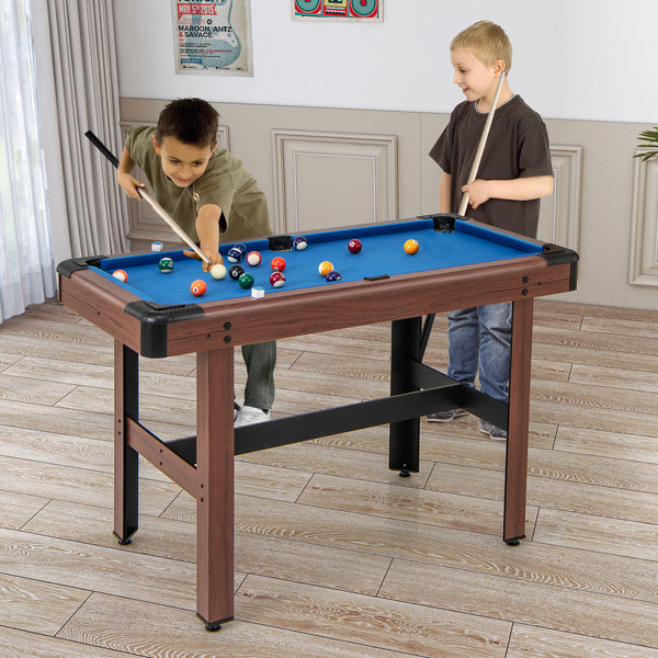 Pool Wooden Game Table with Full Set of Ballsfor Kids and Adults