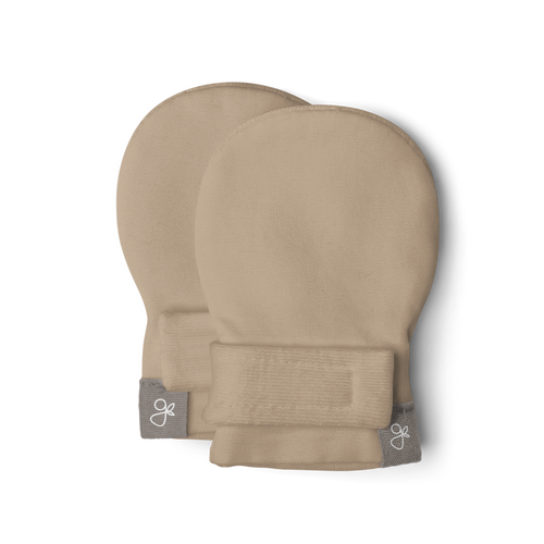 PREEMIE STAY ON MITTS | SANDSTONE