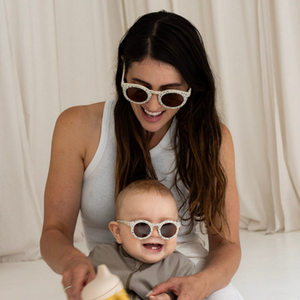 Classic | Sustainable Sunglasses | Plant-Based Bendable Polarized - Adult | 16+ Y |  Sunset Gingham