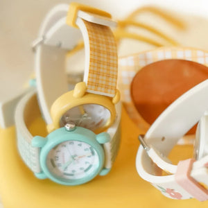 Classic Watches in Fern Plaid, featuring silicone and stainless steel, perfect for baby accessories and seasonal wear.