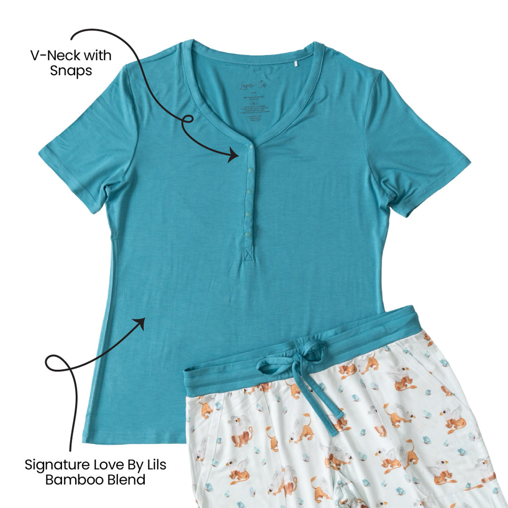 Griffin Butterflies Bamboo Women's Lounge Top