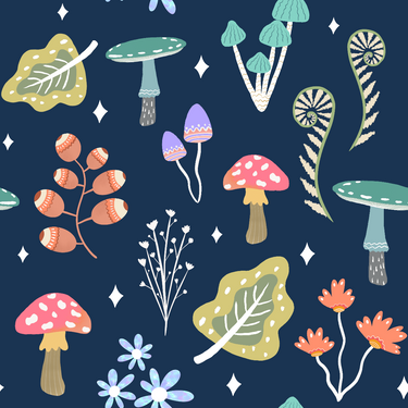 Minky Baby Blanket Magic Garden