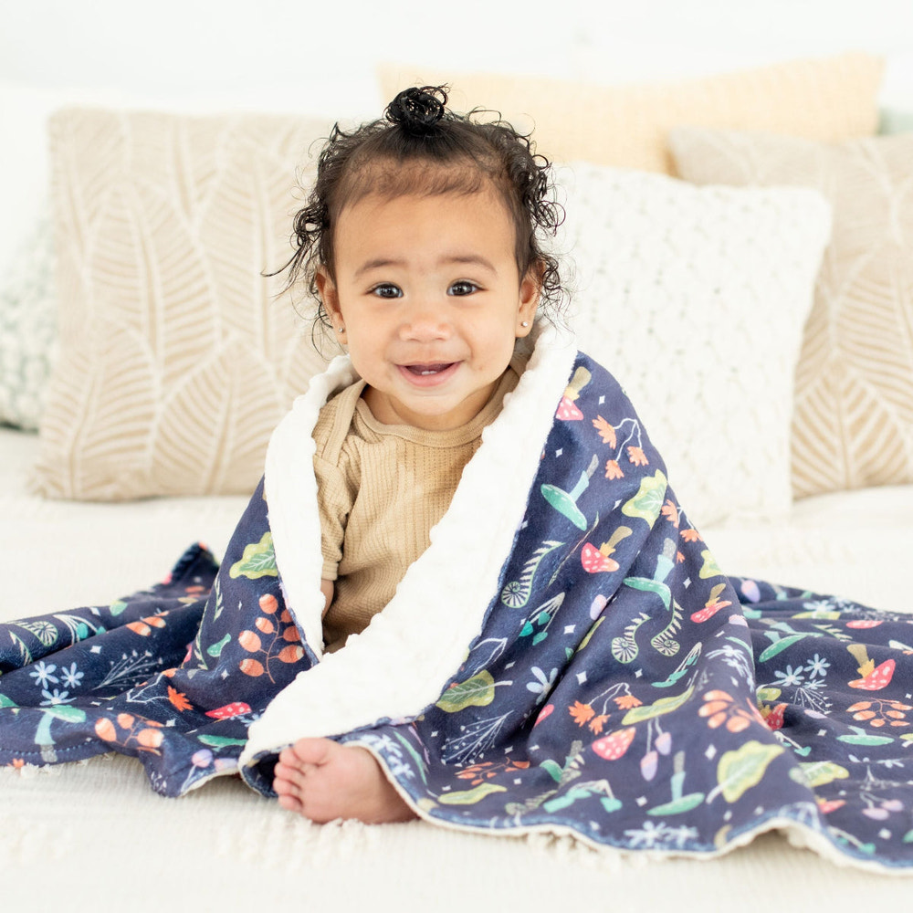 Minky Baby Blanket Magic Garden