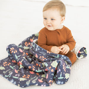 Minky Baby Blanket Magic Garden