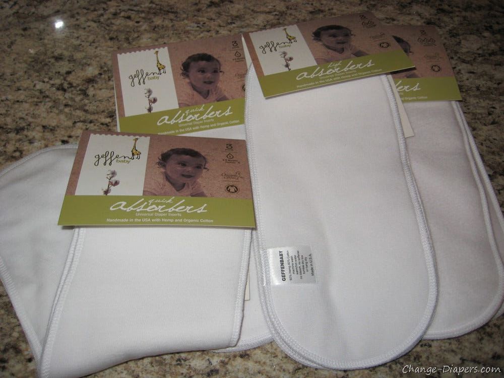 Quick Absorbers reusable diaper inserts for efficient absorption and comfort in baby care.