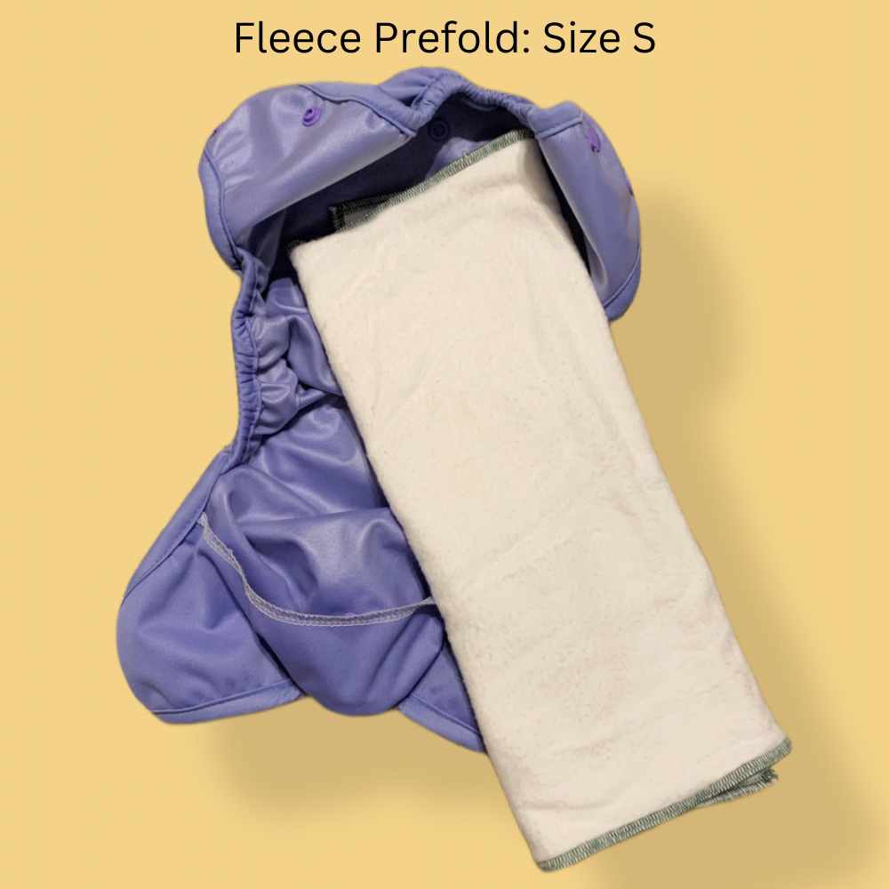 Cloth Diaper Prefolds | Fleece Hemp / Organic Cotton