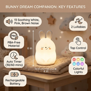 Sleeping Pal Night Light Sound Machine - 'Bonnie' The Bunny