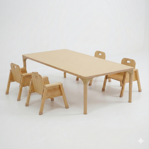 Adjustable kids table for toddlers, 13" to 17" height, perfect for preschool classroom activities.