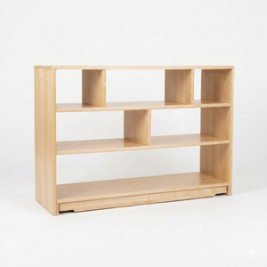 Montessori Classroom Shelf - 4' x 32" open back storage solution for organized learning environments.