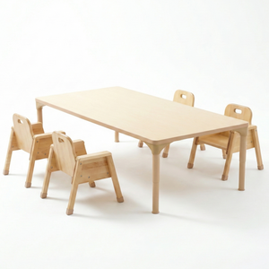 Toddler chair with 6" seat height, angled view showcasing its design and comfort for young children.